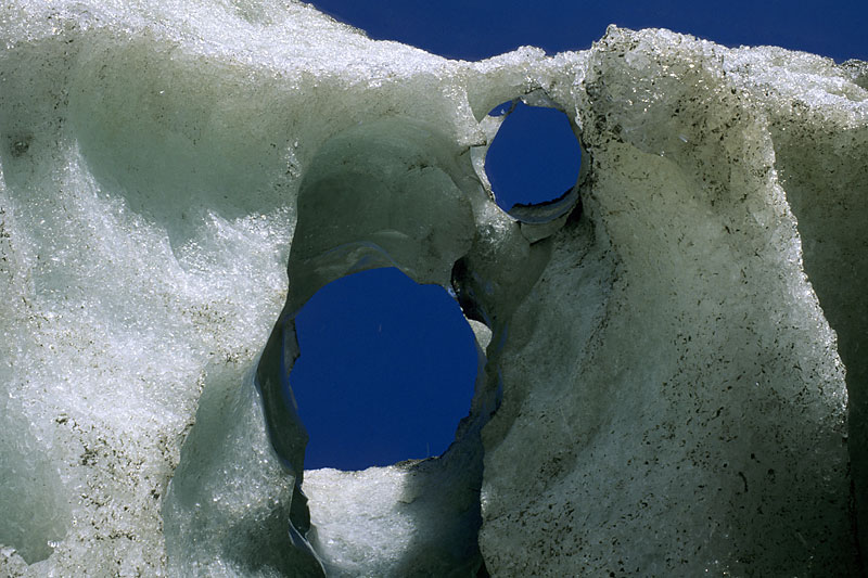 At the glacier margin