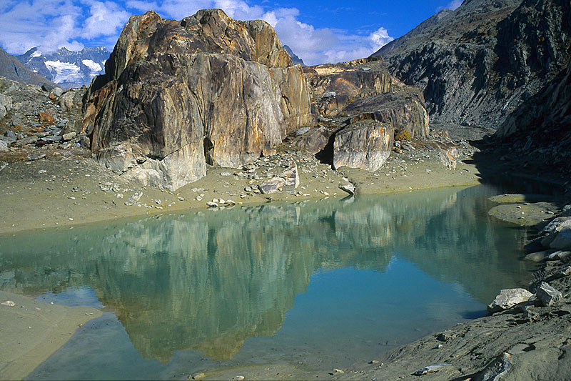 At the glacier margin