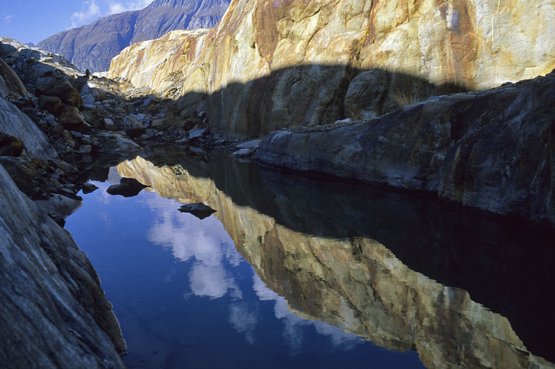 At the glacier margin