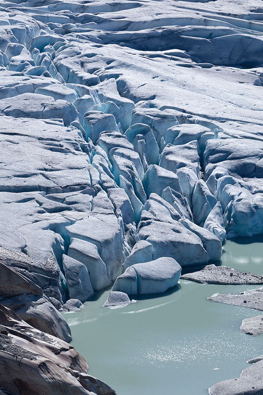 Rhonegletscher, new glacier lake, glacier recession