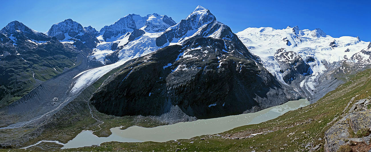 Panoramic photo and Siegfriedkarte from 1877 Panoramic photo and Siegfriedkarte from 1877
