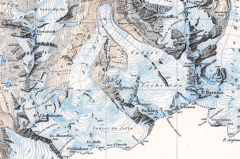 Panoramic photo and Siegfriedkarte from 1877