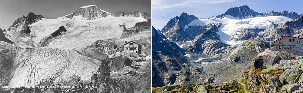 Tiefengletscher 2021-22: Luftbilder und Wiederholungsaufnahmen