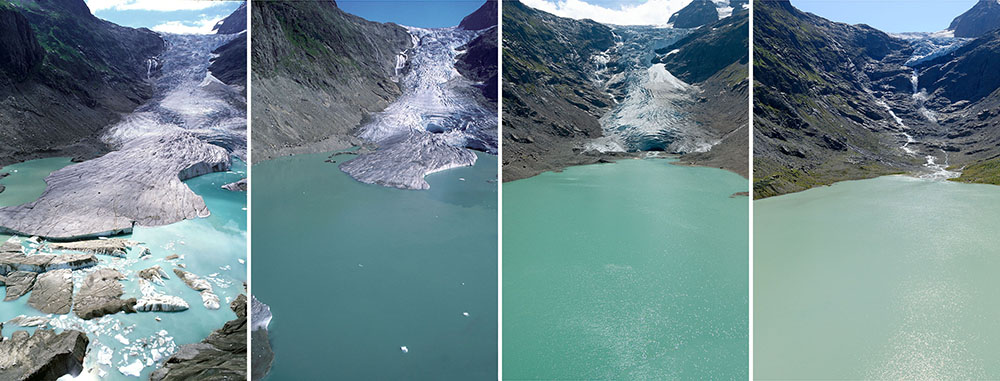 Triftgletscher 2002 bis 2019