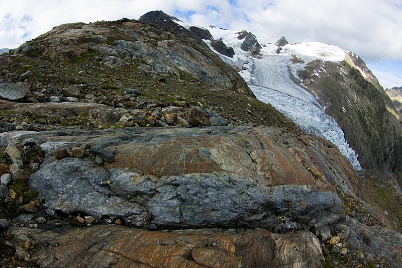 Gletscherschliffe am Triftgletscher, 15. August 2007 Gletscherschliffe am Triftgletscher, 15. August 2007