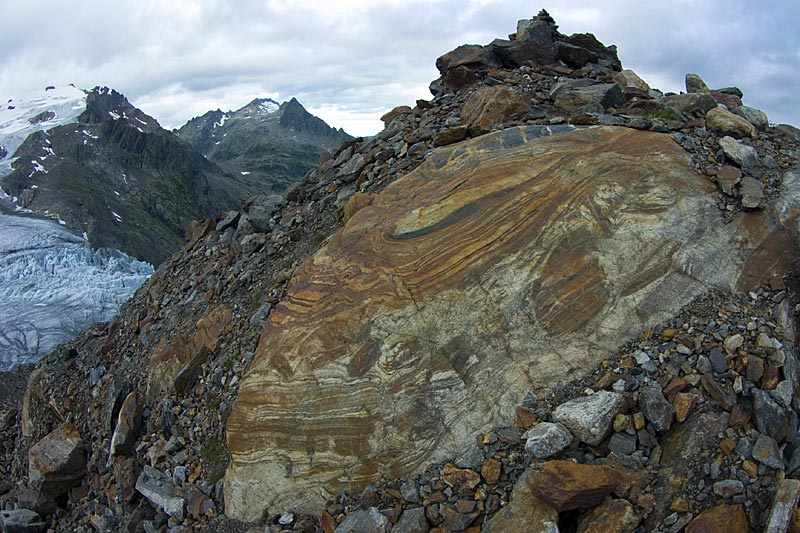 Gletscherschliffe am Triftgletscher, 15. August 2007 Gletscherschliffe am Triftgletscher, 15. August 2007