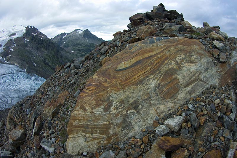 Gletscherschliffe am Triftgletscher, 15. August 2007