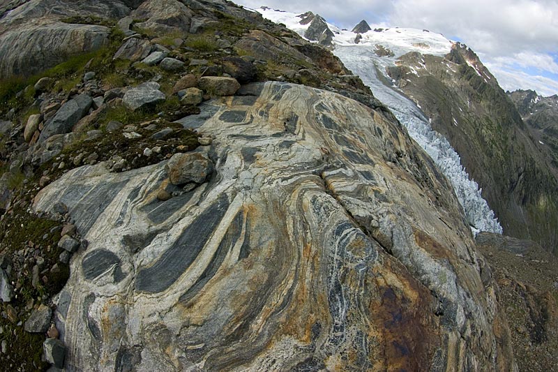 Gletscherschliffe am Triftgletscher, 15. August 2007