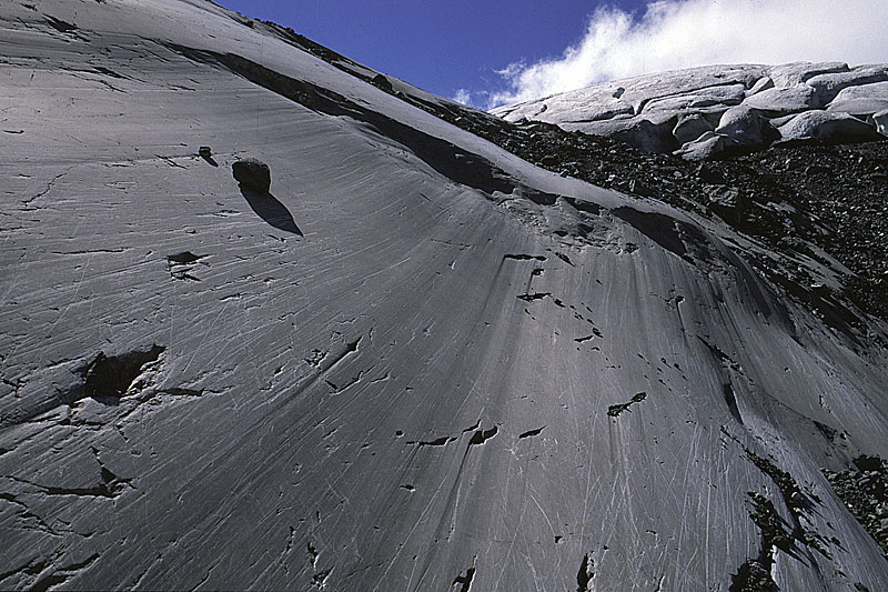 Glacier de Tsanfleuron, Gletscherschliff