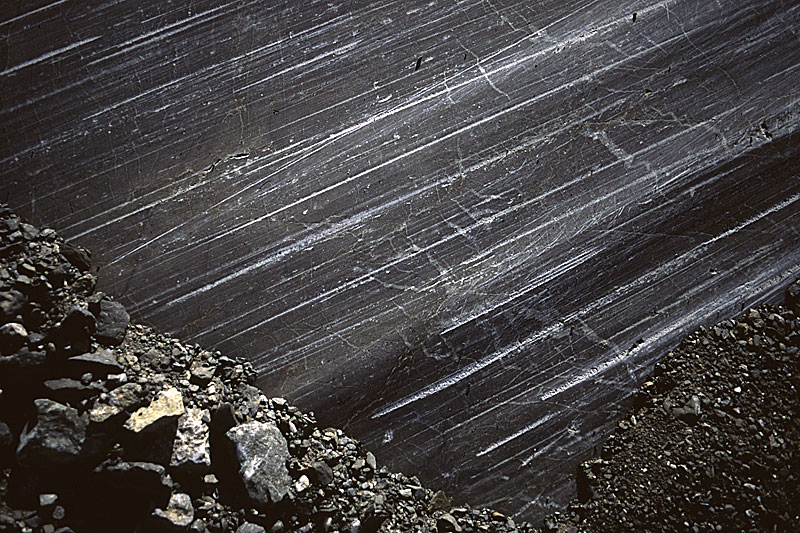 Glacier de Tsanfleuron, striae