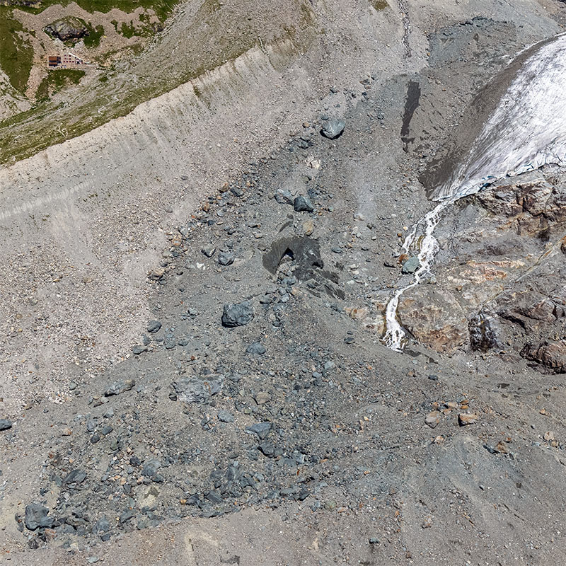 2021-2023: Luftbilder und Wiederholungsaufnahmen Tschiervagletscher