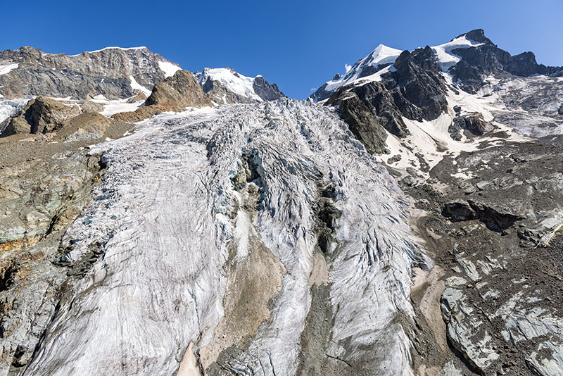 2021-2023: Luftbilder und Wiederholungsaufnahmen Tschiervagletscher