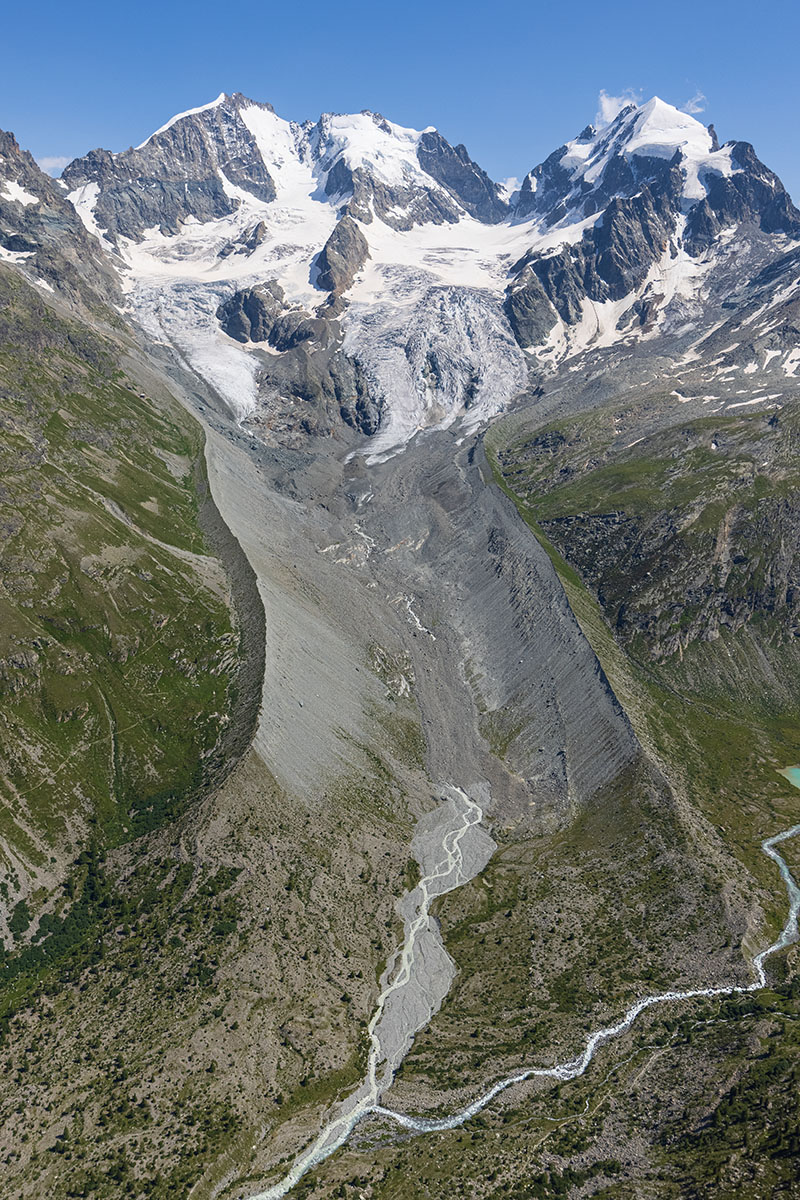 2021-2023: Luftbilder und Wiederholungsaufnahmen Tschiervagletscher