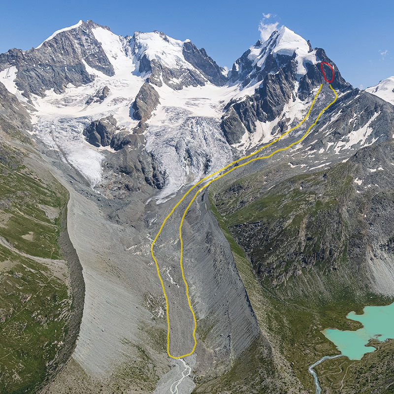 2021-2024: Luftbilder und Wiederholungsaufnahmen Tschiervagletscher 2021-2024: Luftbilder und Wiederholungsaufnahmen Tschiervagletscher