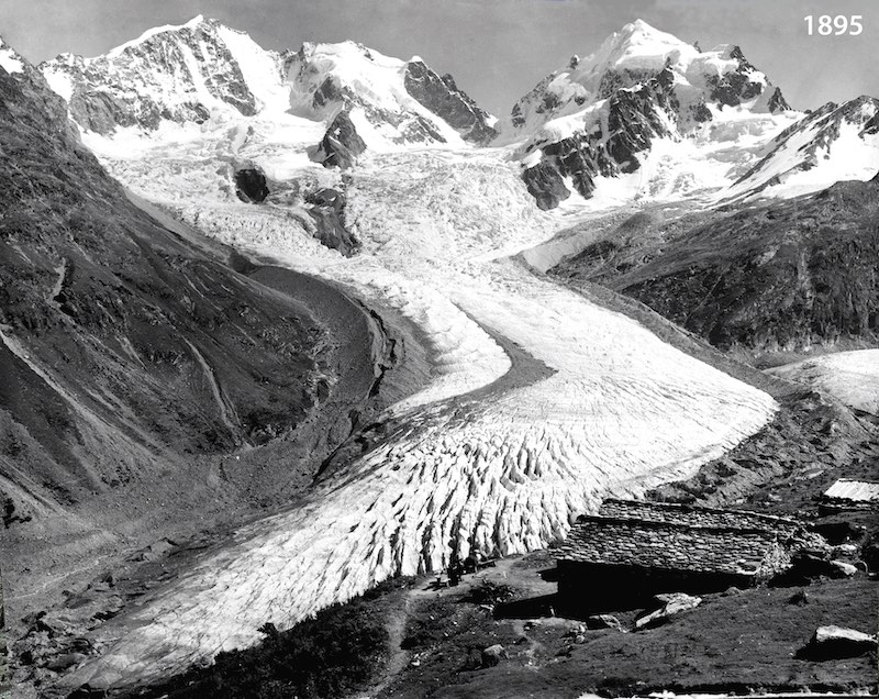 2021 and 2023: aerial and repeat photos of Vadret da Tschierva