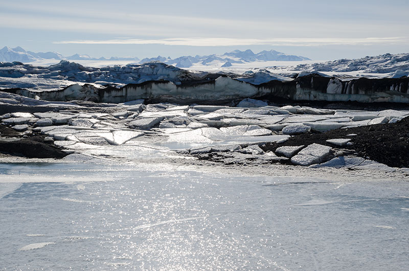 George VI Ice Shelf: lakes and ponds