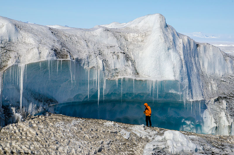 George VI Ice Shelf: lakes and ponds George VI Ice Shelf: lakes and ponds