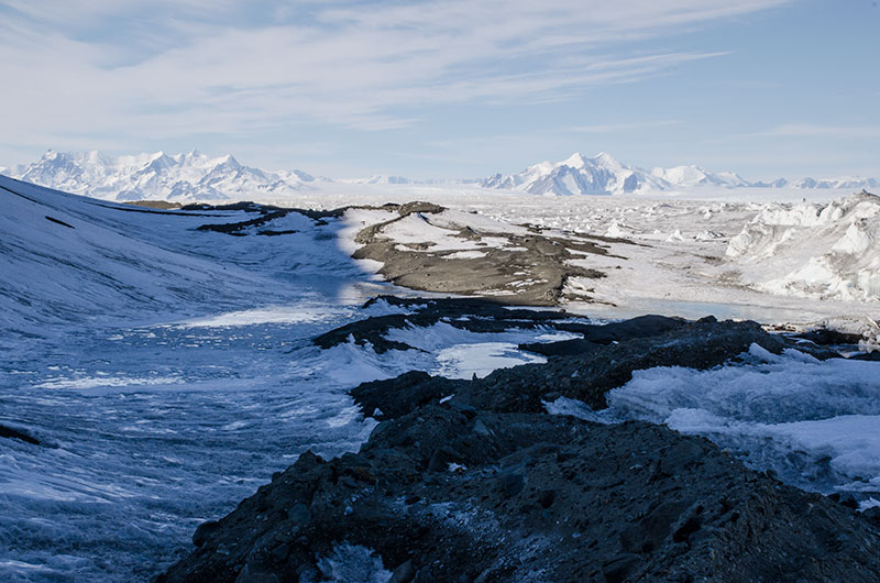 George VI Ice Shelf: moraine features