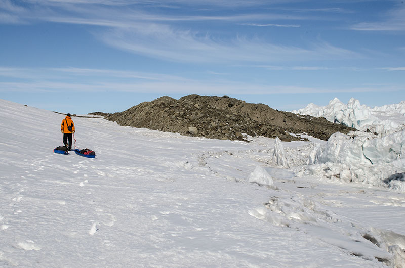 George VI Ice Shelf: moraine features