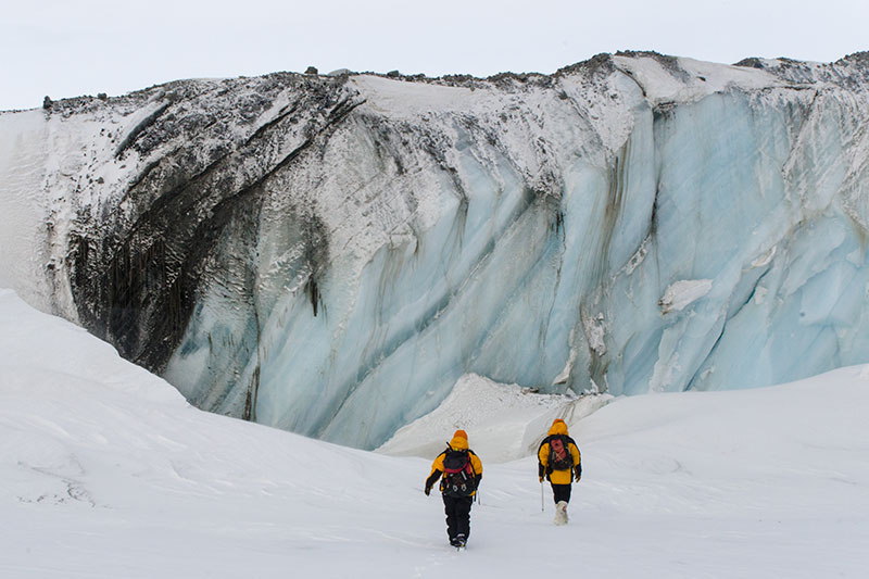 George VI Ice Shelf: moraine features