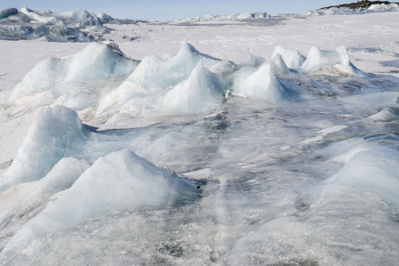 George VI Ice Shelf structures and morphological features