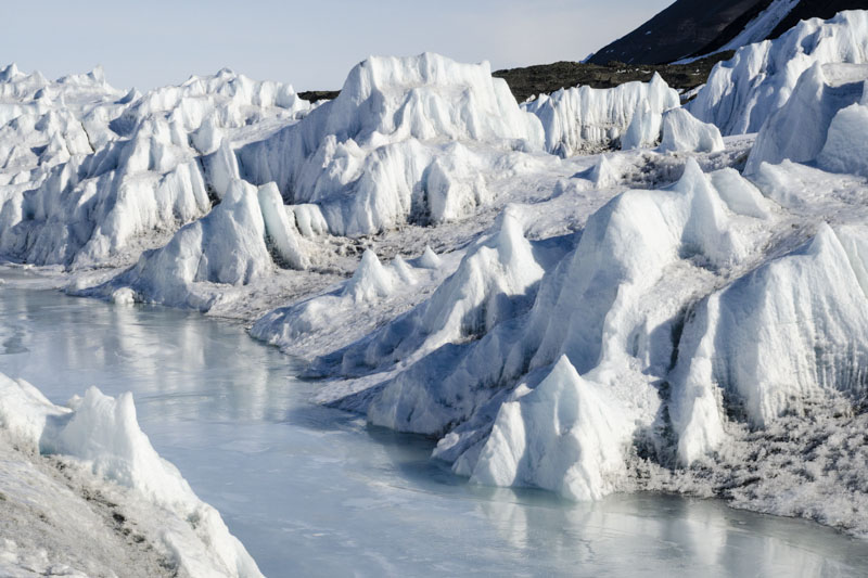 George VI Ice Shelf structures and morphological features