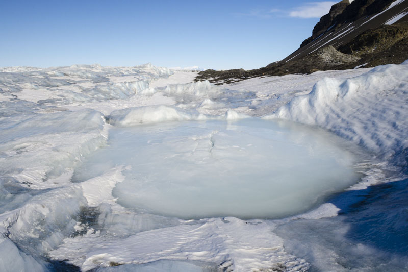 George VI Ice Shelf structures and morphological features