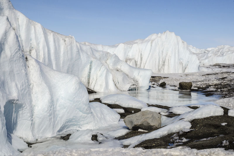 George VI Ice Shelf structures and morphological features