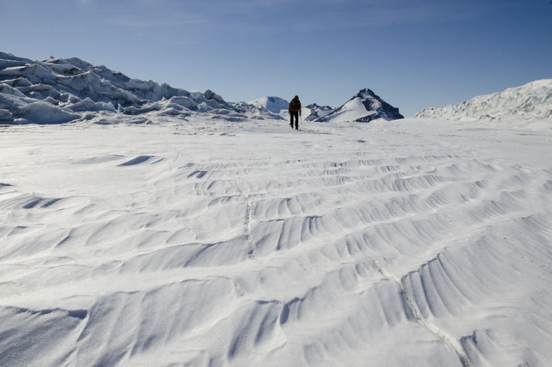 George VI Ice Shelf structures and morphological features