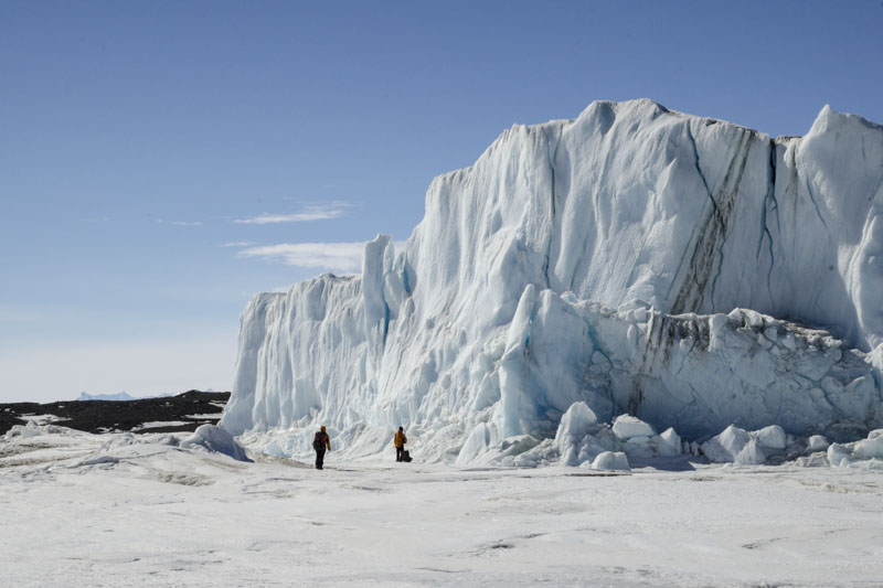 George VI Ice Shelf structures and morphological features