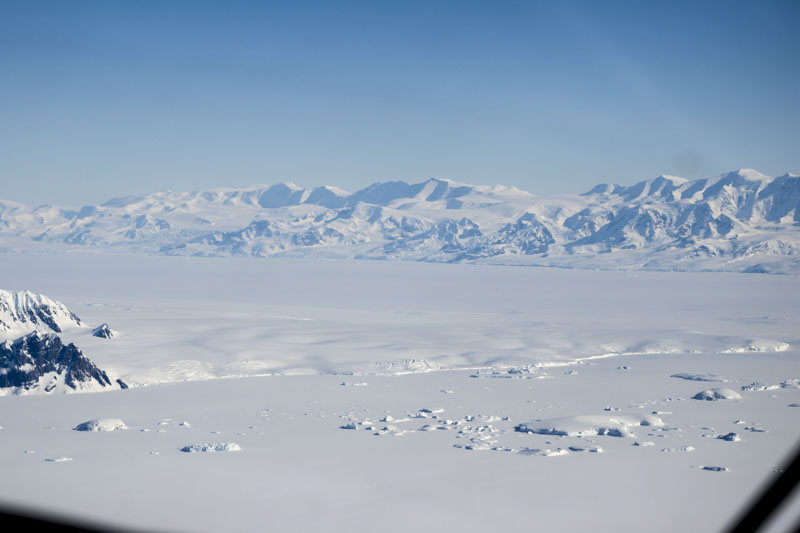 George VI Ice Shelf structures and morphological features