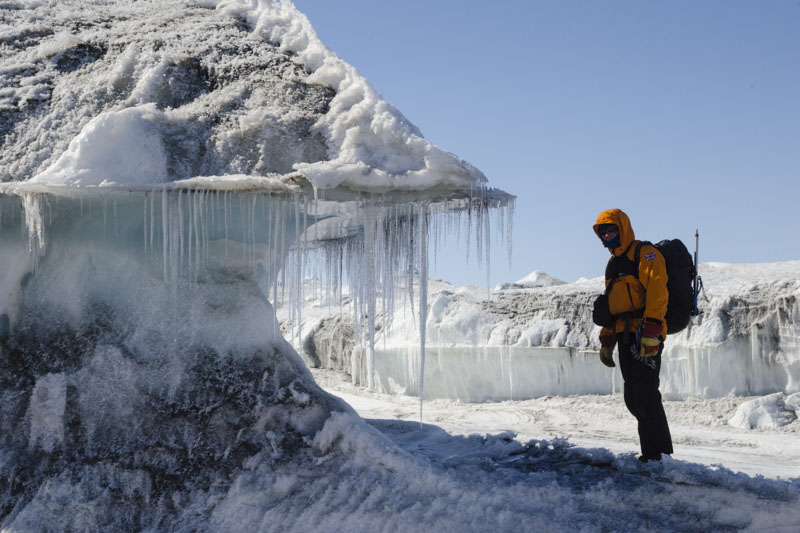 George VI Ice Shelf structures and morphological features