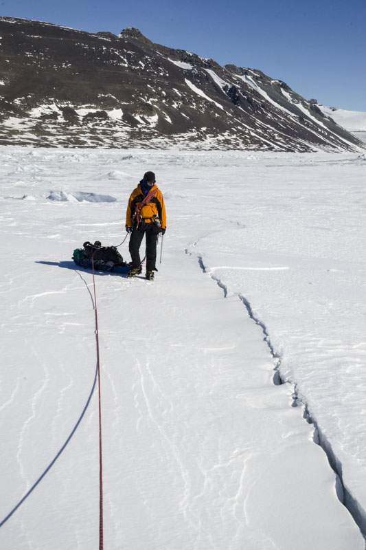 George VI Ice Shelf structures and morphological features