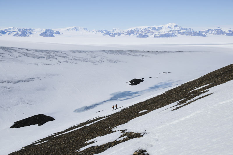 George VI Ice Shelf structures and morphological features