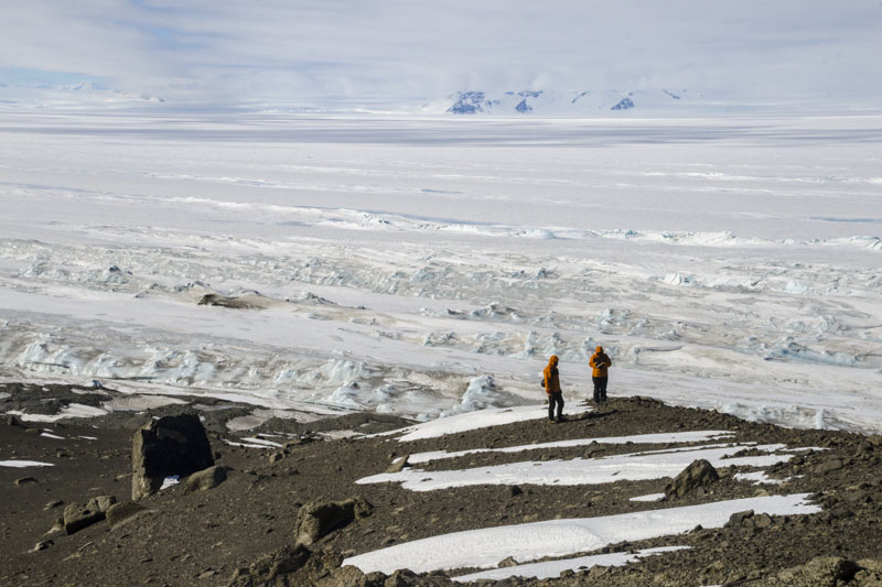 George VI Ice Shelf structures and morphological features