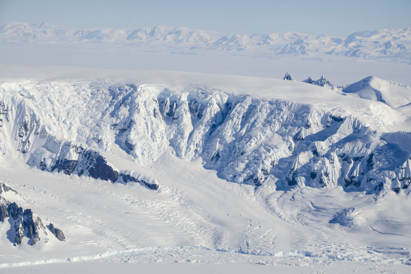 George VI Ice Shelf surrounding mountains