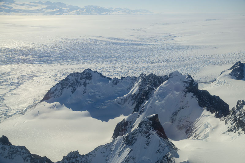 George VI Ice Shelf surrounding mountains