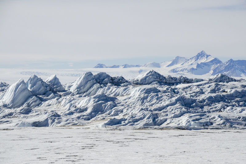 George VI Ice Shelf surrounding mountains