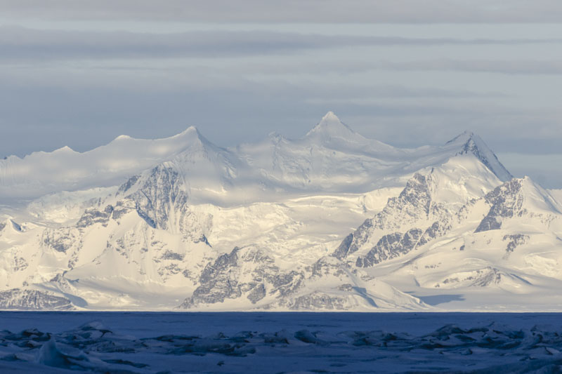George VI Ice Shelf surrounding mountains George VI Ice Shelf surrounding mountains