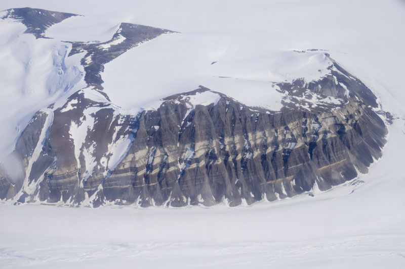 George VI Ice Shelf surrounding mountains