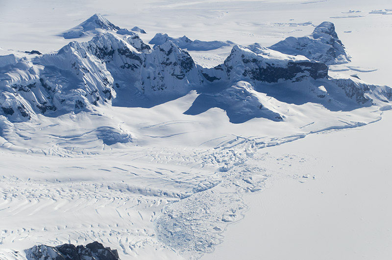 George VI Ice Shelf tributary glaciers George VI Ice Shelf tributary glaciers