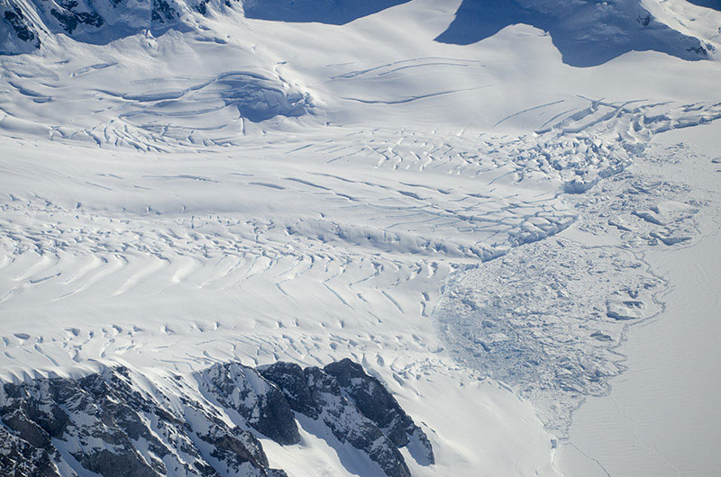 George VI Ice Shelf tributary glaciers George VI Ice Shelf tributary glaciers