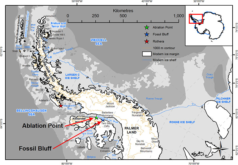 Antarctic Peninsula map