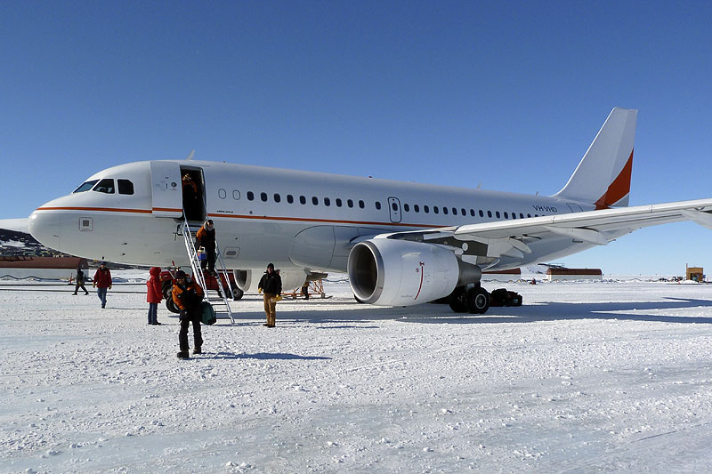 Flight to Antarctica