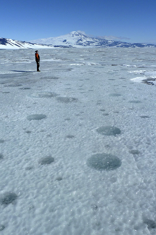 Ice shelf drainage