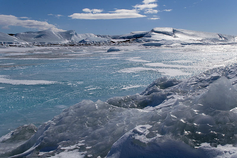 Ice shelf drainage