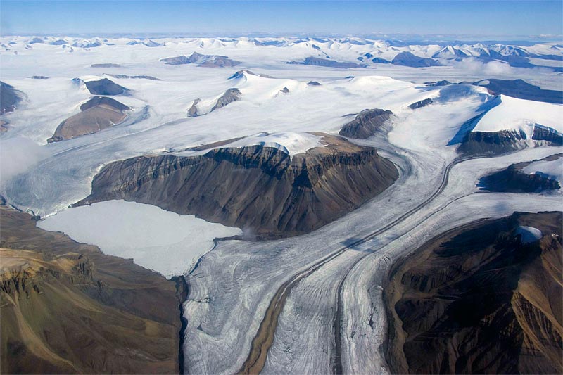 Glaciers of southern Axel Heiberg