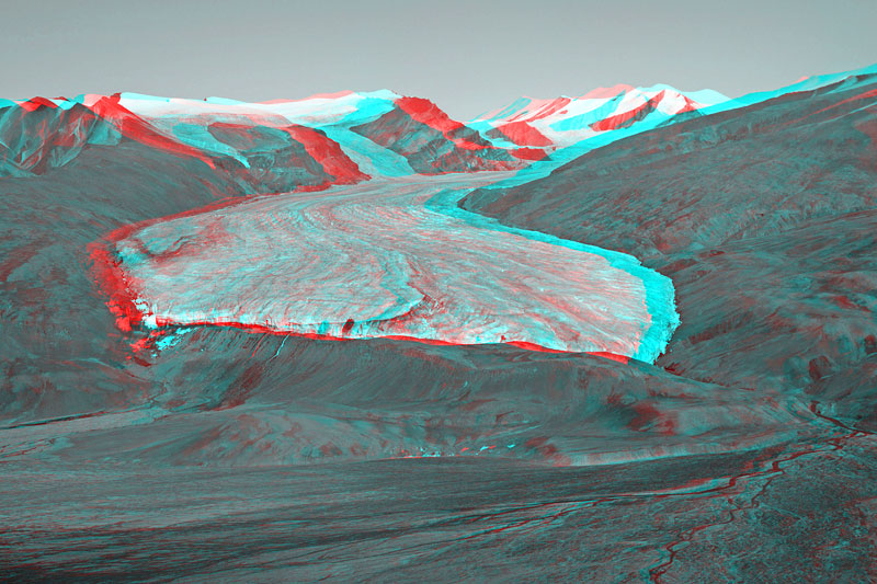 Crusoe Glacier: Stirn und Westseite Crusoe Glacier: Stirn und Westseite
