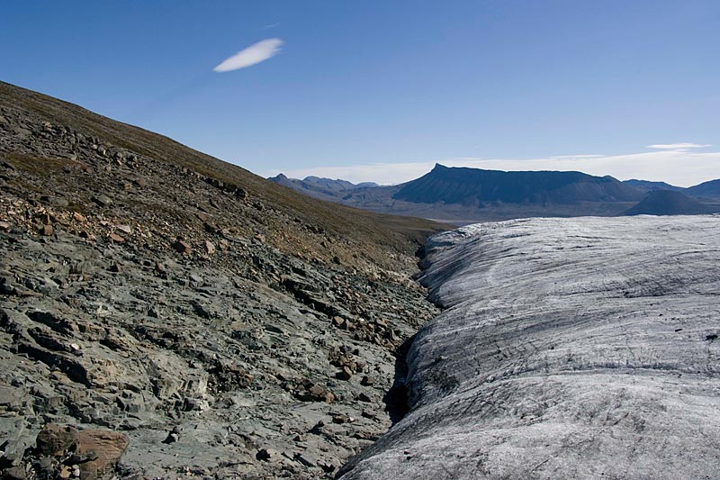 Crusoe Glacier Ostseite Crusoe Glacier Ostseite