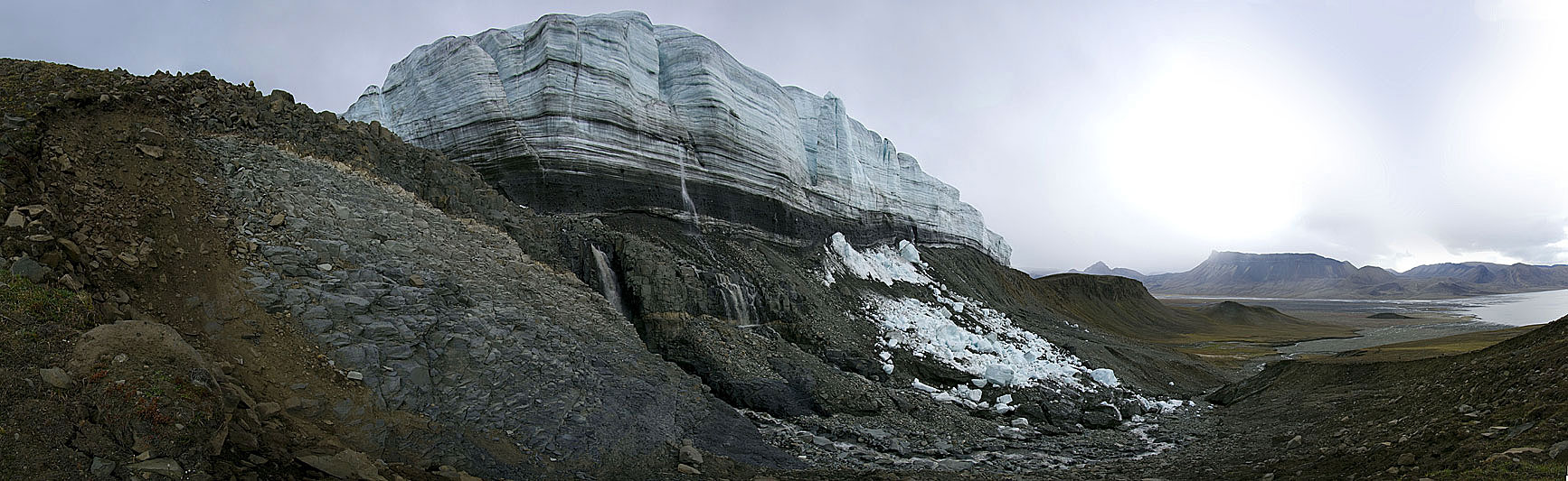 Crusoe Glacier Panoramabilder Crusoe Glacier Panoramabilder